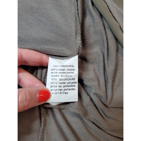 Mado et Les Autres Womens Top LAGENLOOK Artsy Long Cardigan Layering Boho Brown - Picture 7 of 10